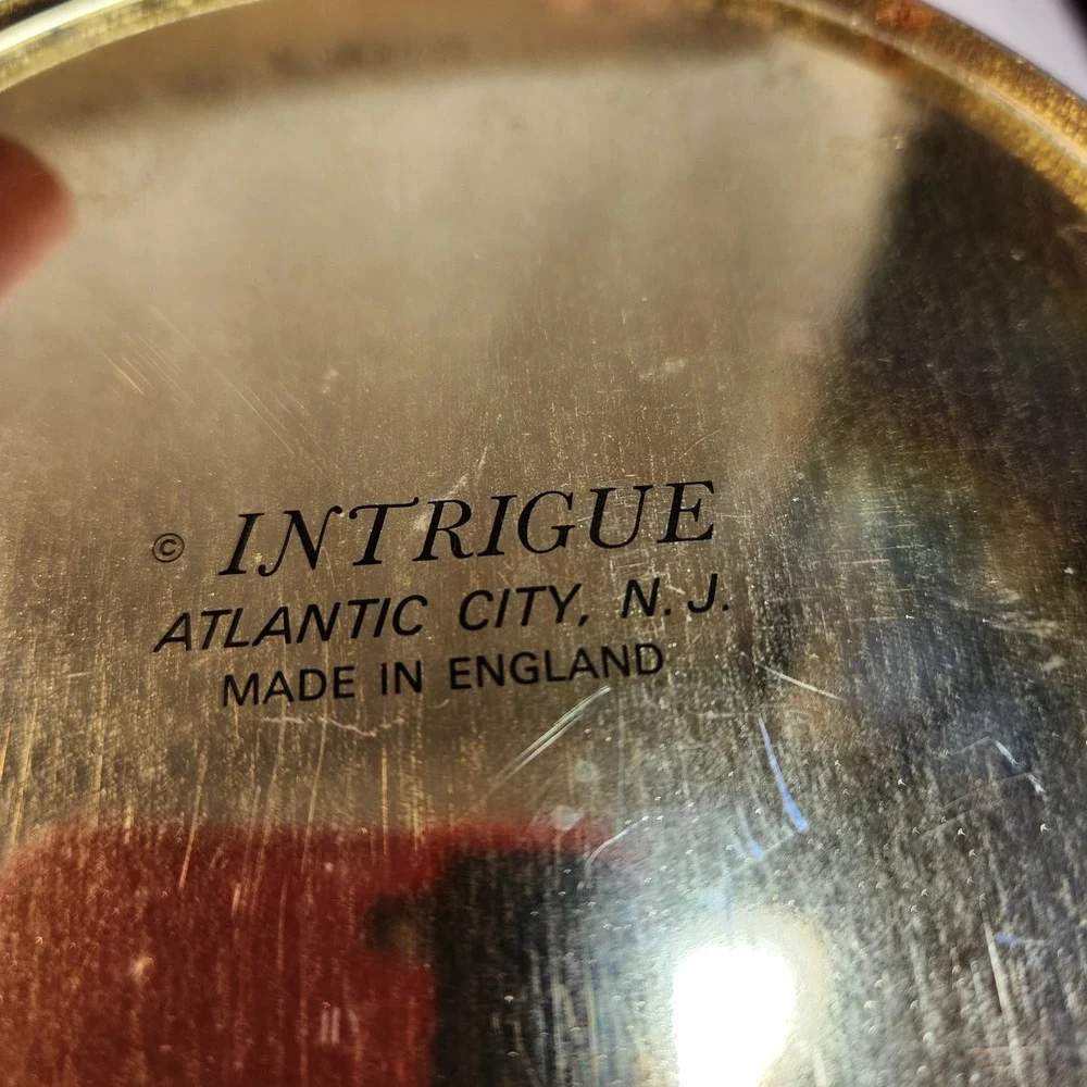 Vintage Intrigue Potato Chip & Pretzel Tin Canister Set Made in England Cream
